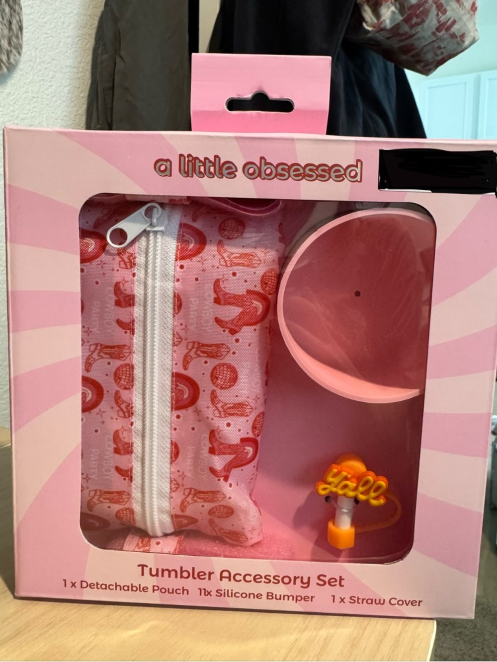 Pink Western Tumbler Accessory Set - adults/Kids Accessories - NWT